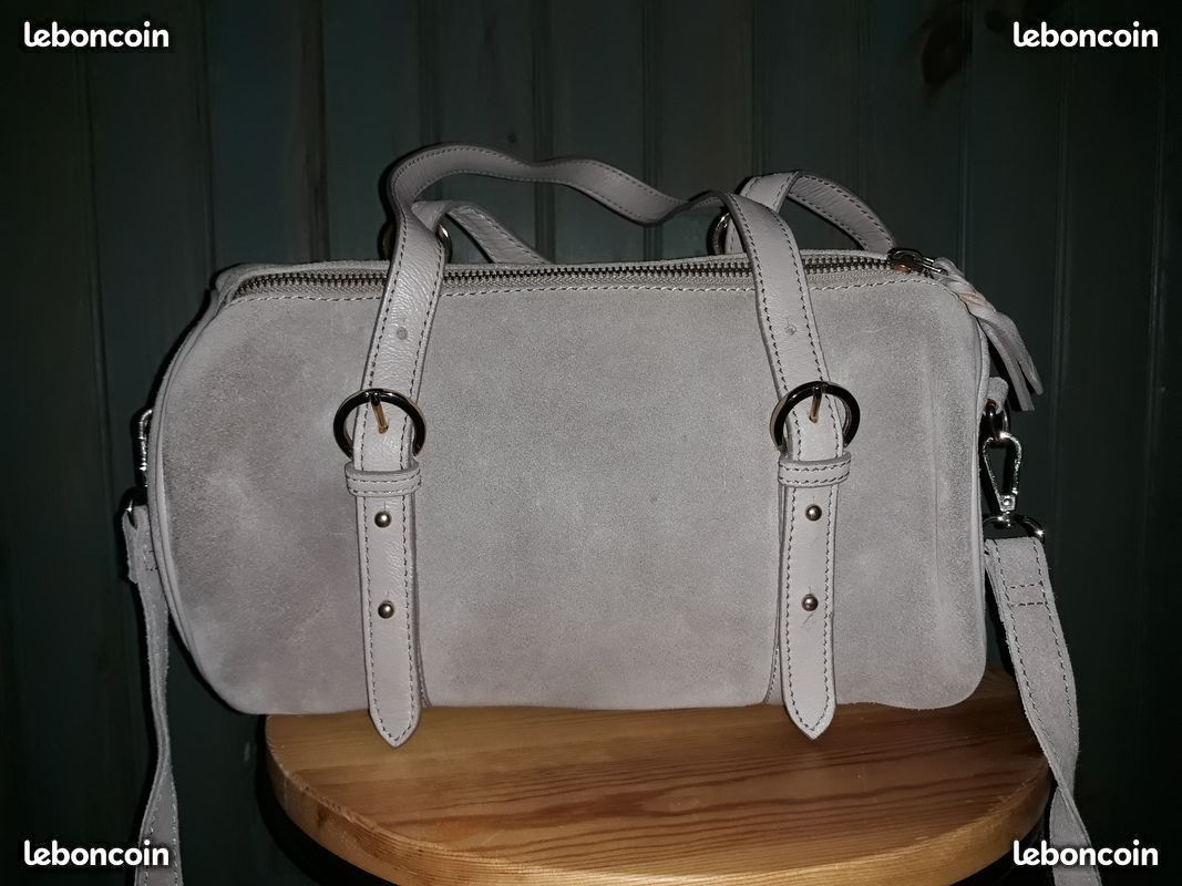 Sac à Main Femme - Gris Doux - Tissu Oxford étanche - NEUF Sans étiquette - Allemagne
