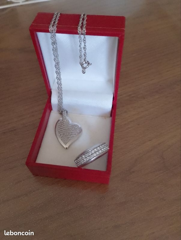 Collier et bague argent (image 2)