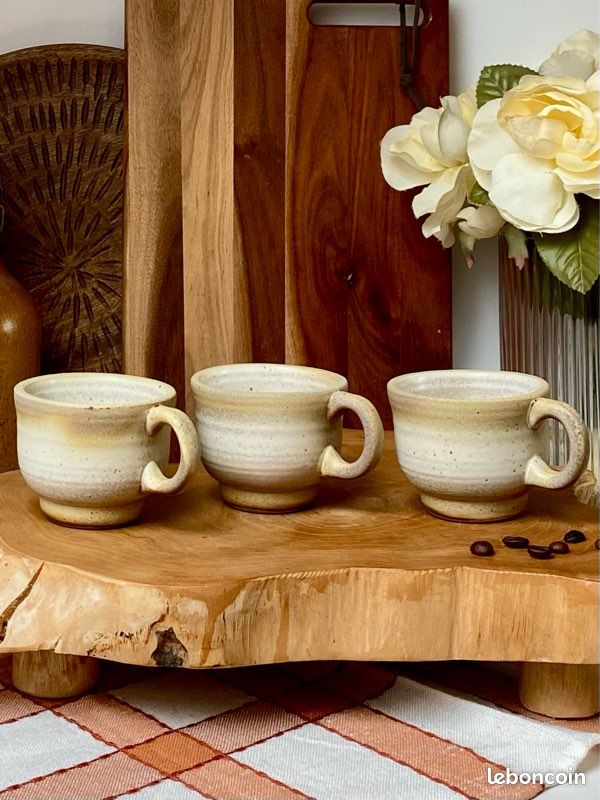 Lot 6 tasses en grès (image 5)