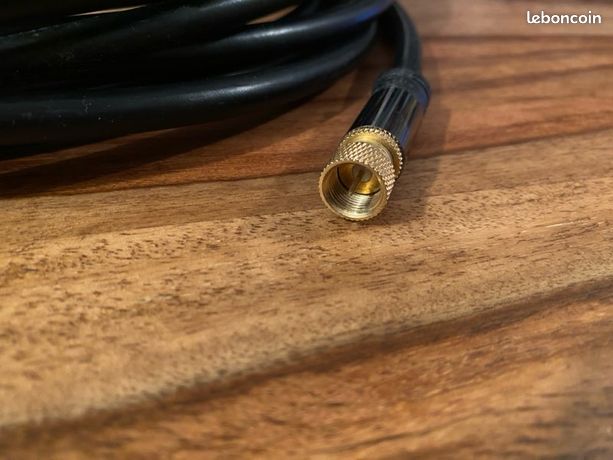 Plaqué Câble D'antenne Aricona TV De Haute Qualité Or Connecteur Coaxial De 90 , Size:5 Meter