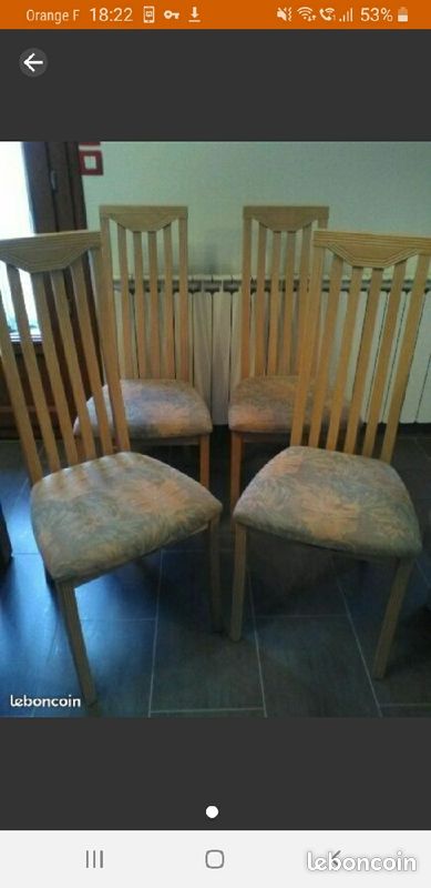 Lot de 4 chaises en bois (image 1)