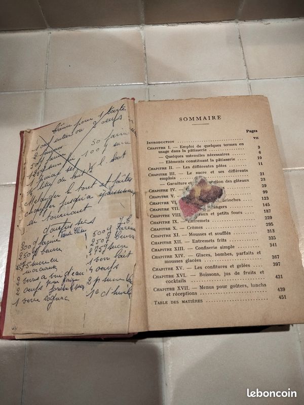 Les pâtisseries par tante Marie. Collection recette cuisine 1961 (image 5)