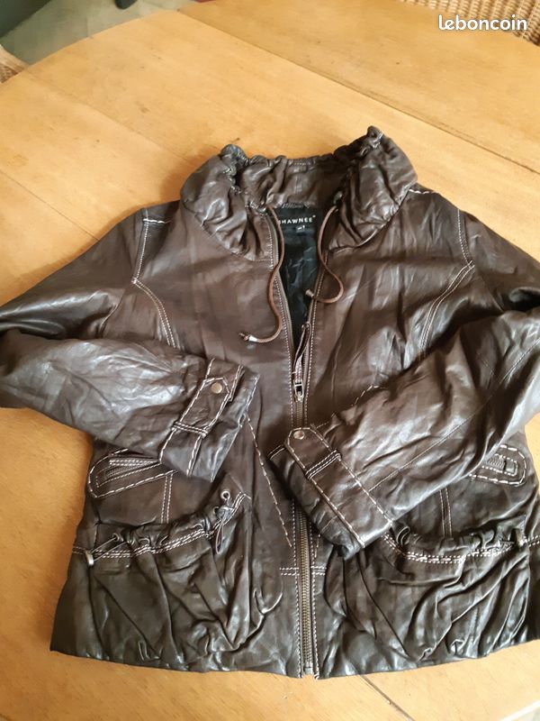 Blouson Marron TANAÏS Taille 40 (étiquette 42) - Neuf Sans étiquette, Fabrication France