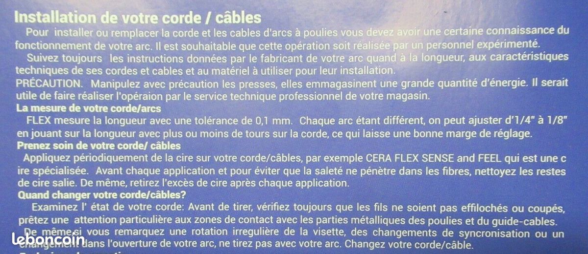 Soloflex kit corde/cable rouge pour arc win & win atom-x 39 ez-1 (image 2)