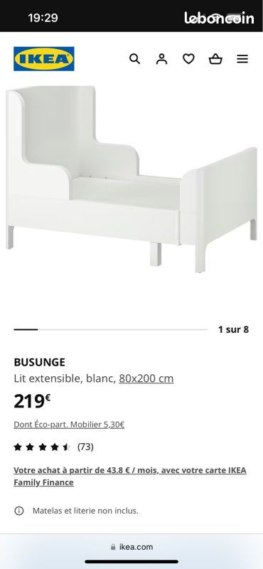 Lit fille IKEA (image 1)