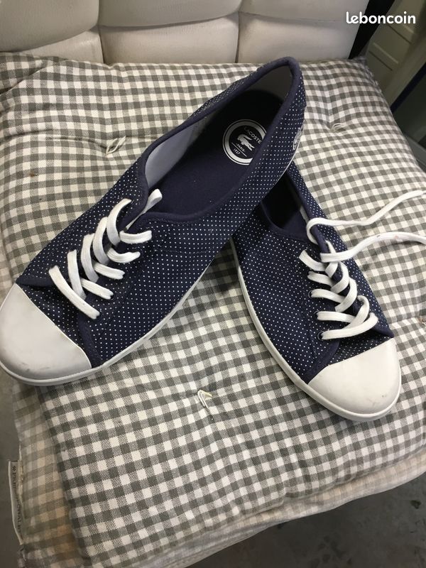 Tennis bleue LACOST TBE (image 1)