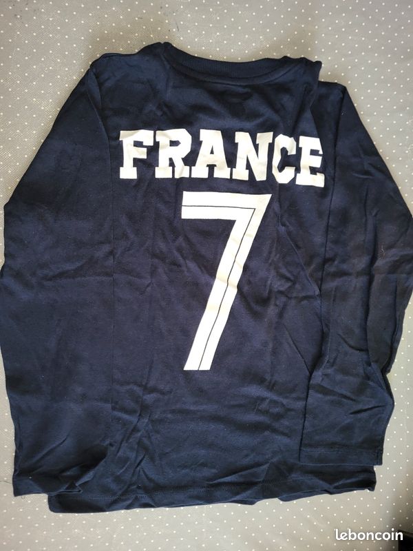 Manche Longue Shirt Equipe De France Jersey Maillot Equipe De