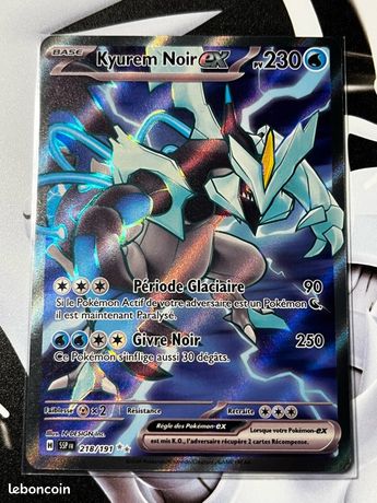 Card Collection® / Kyurem Noir Ex 048/191 Double Rare (RR) / Écarlate Et Violet 8 Étincelles Déferlantes/Carte Pokémon® Neuve Et Originale