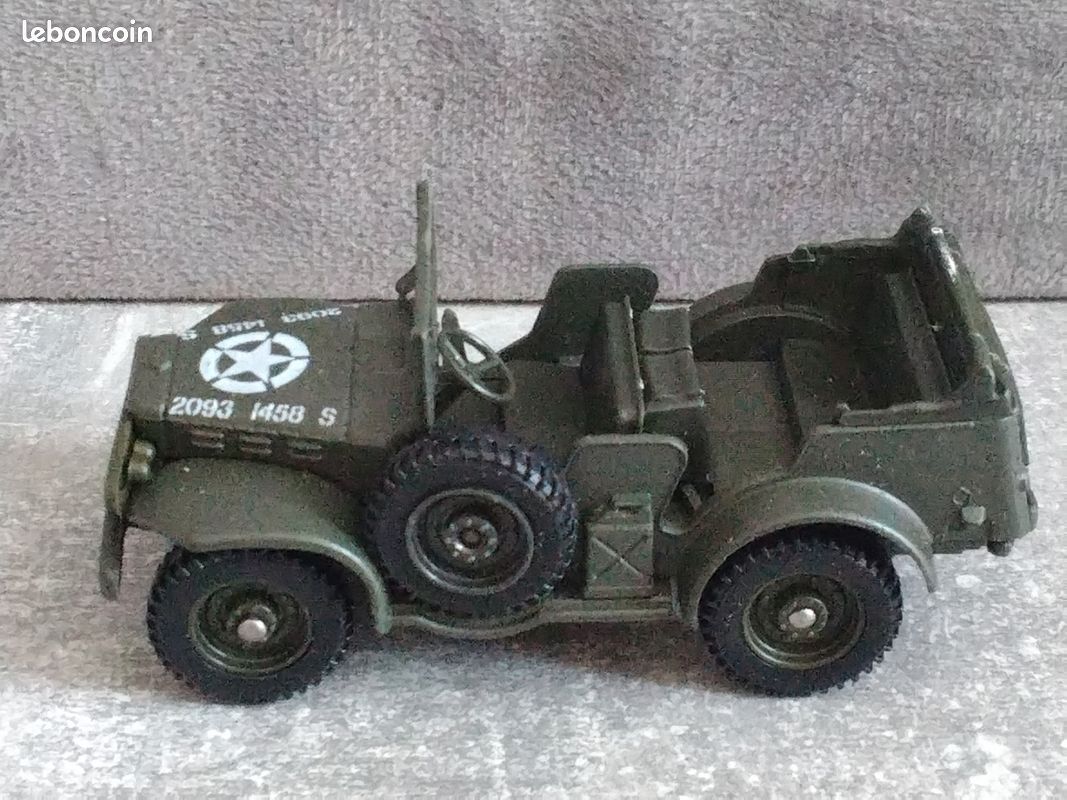 SOLIDO MILITAIRE FRANCE REF 6117 DODGE COMMAND CAR COMME NEUF + BOITE D