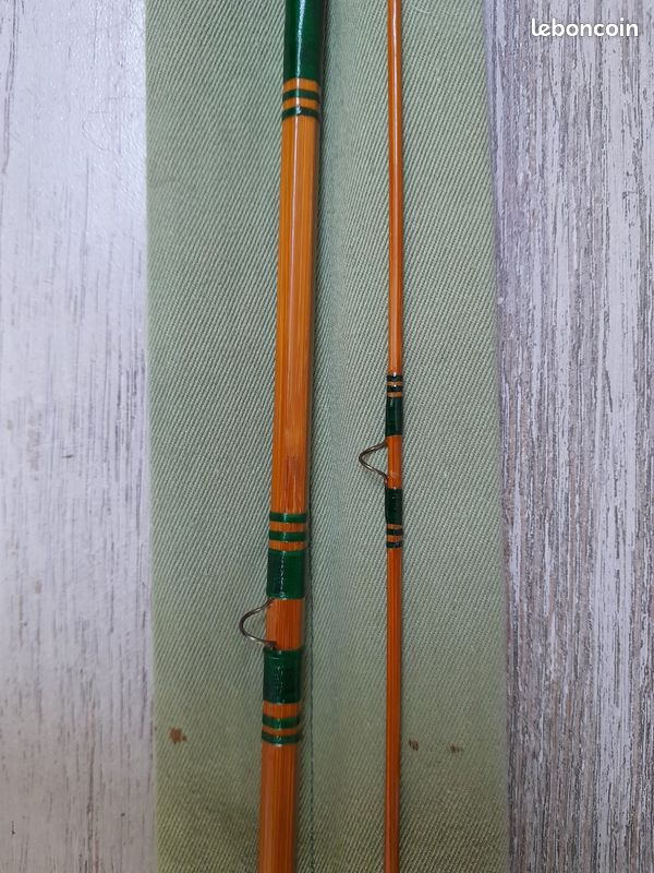 Pêche CANNE à MOUCHE Bambou 7'2 Pezon et Michel Blank Bambus
