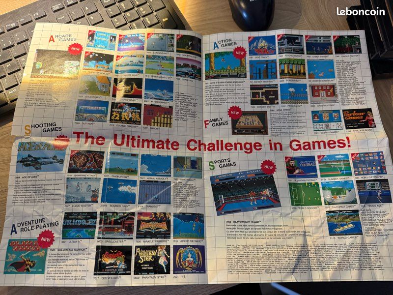 Catalogues de jeux sega master System (image 1)