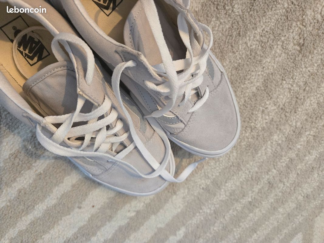 Vans Old Skool Gris Vans Toute Grise Chaussures Skate Old Skool