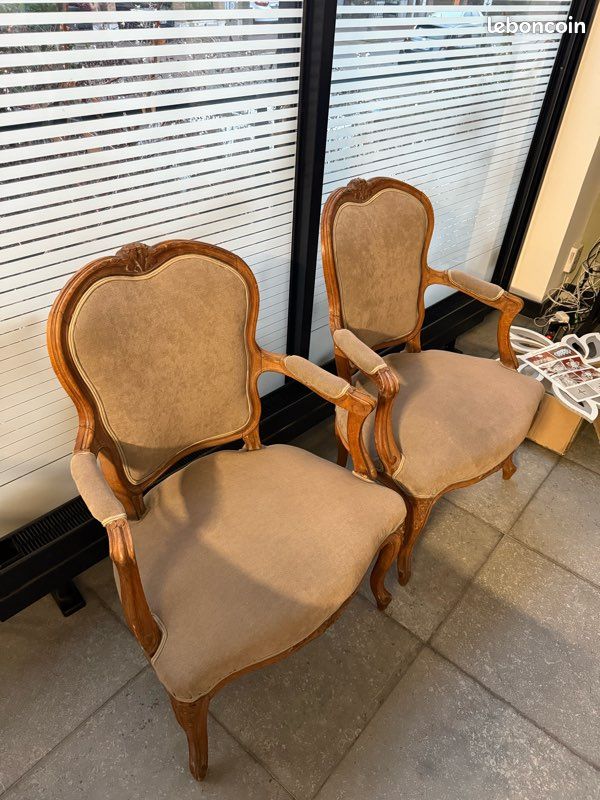 Fauteuils style louis XV (image 3)
