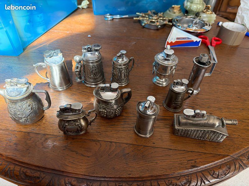 Briquet Pichet Publicitaire LE DIX - Étain - Occasion (légers Défauts) - Collection