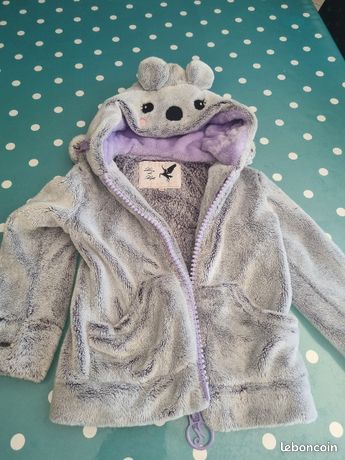 Veste Polaire Nirvana Amazing Leo Baby - Avec Capuche à Oreilles - Doublure Léopard - Enfant