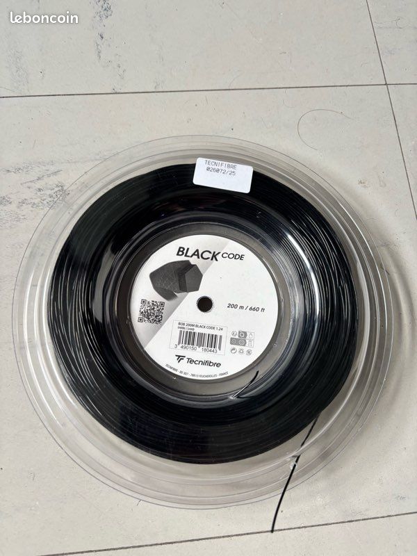 Still In Black HTS Cordage Tennis Mixte - Monofilament Co-Polyester Hexagonal, Puissance & Effet Exceptionnels
