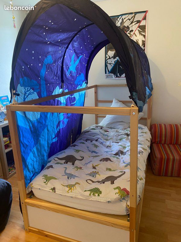 Dinosaure autocollant pour ton IKEA KURA lit surélevé - vert Dinosaure autocollant pour ton IKEA KURA lit surélevé - vert