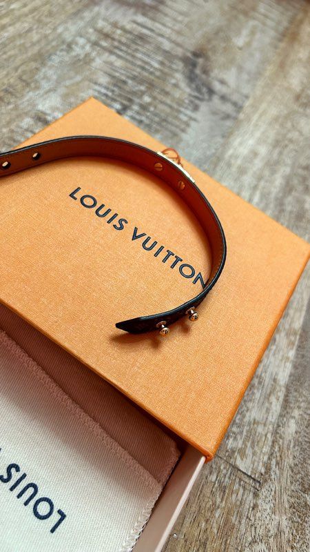 Bijoux Bracelet Louis Vuitton Archive Noir d'occasion