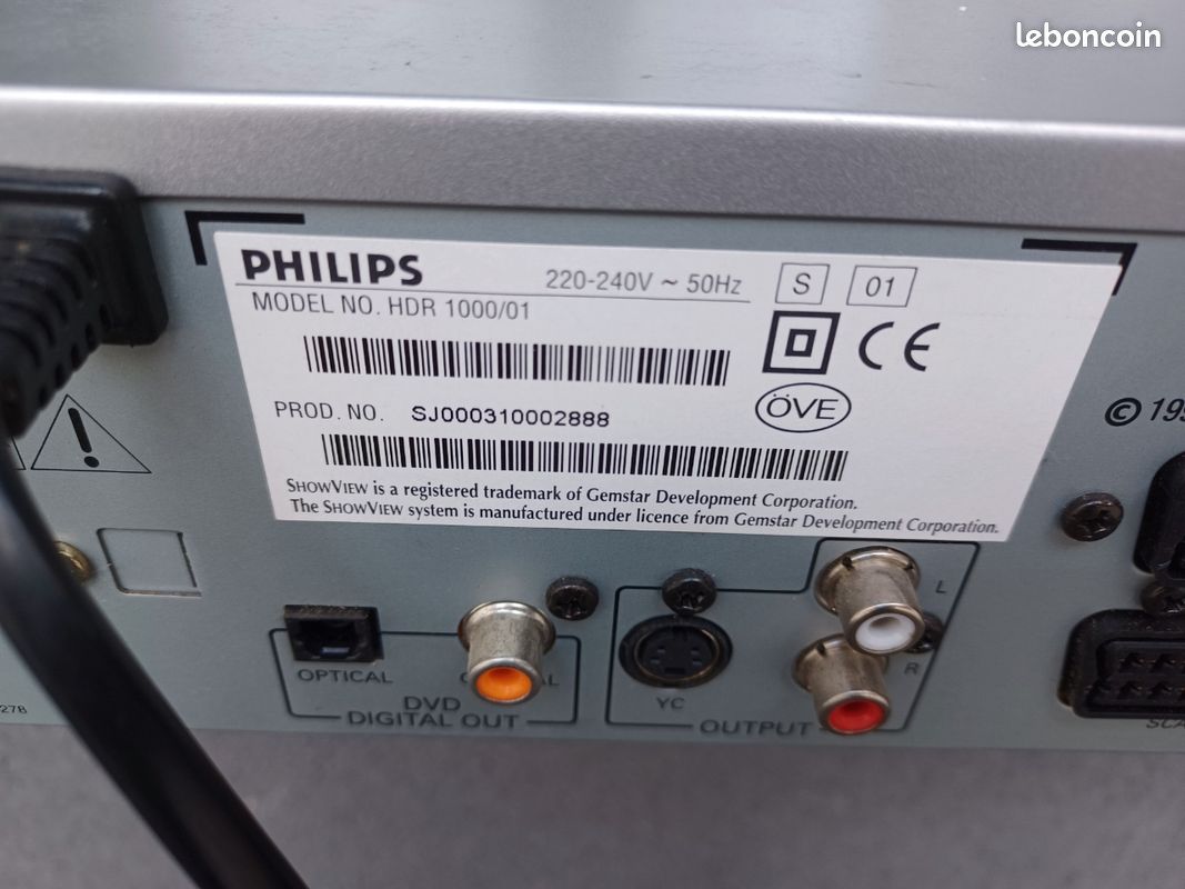Lecteur enregistreur philips hdr 1000 (image 9)