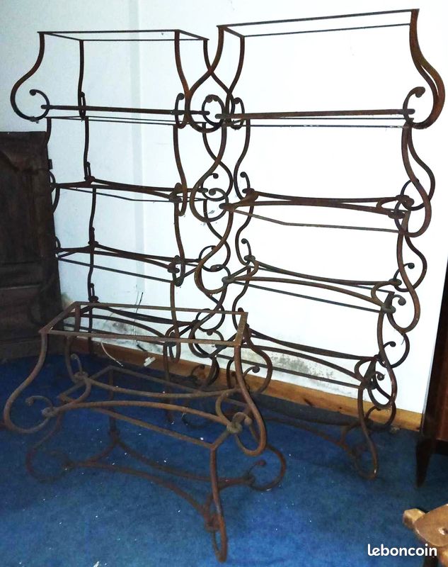Lot de 12 tables basses fer forgé (image 2)