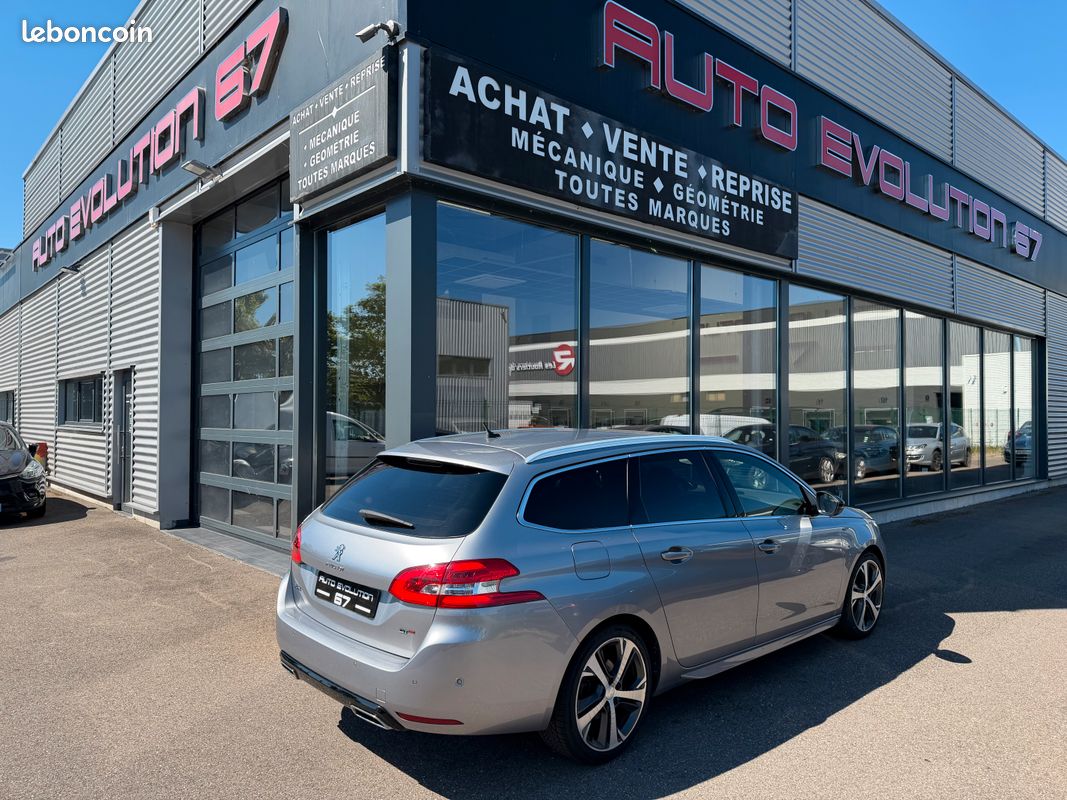 Peugeot 308 sw break 2.0 hdi gt line 180cv boite auto 8 hifi denon keyless go siege chauffant massant gps led (image 5)