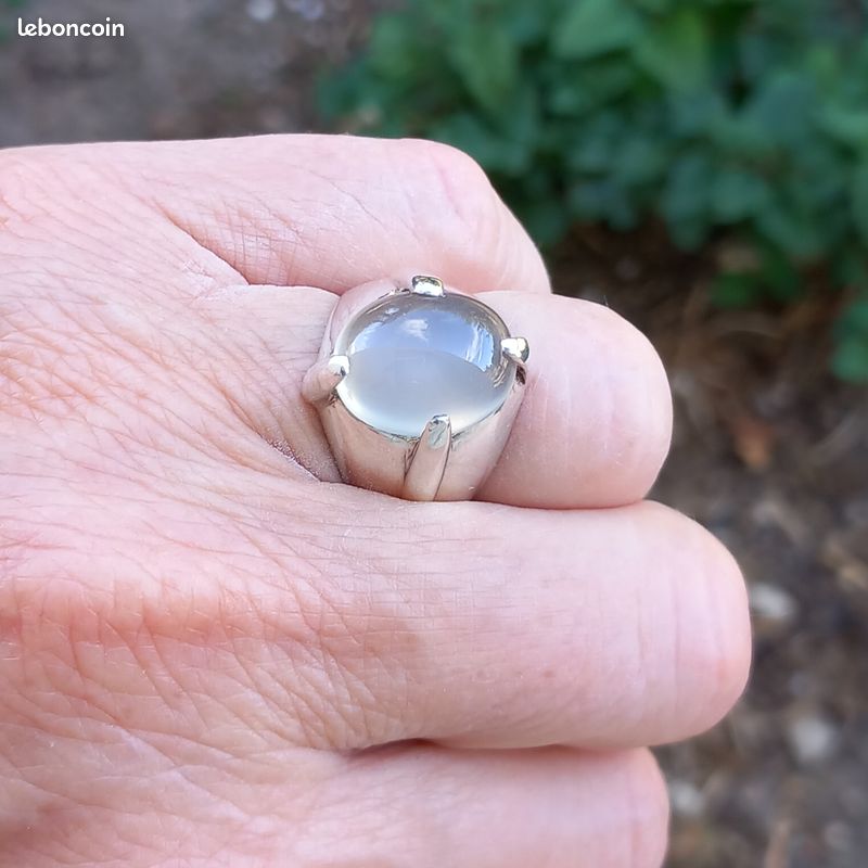 Superbe bague argent et pierre de lune (image 14)