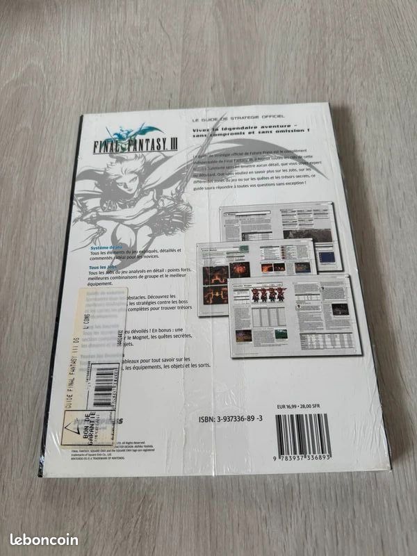 Guide Officiel Final Fantasy III – FuturePress Square Enix – Neuf Sous Blister – Version Française