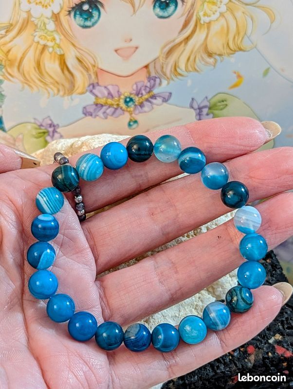 Bracelet en laiton avec 2 sertis pour cabochons ronds 8 mm doré à l'or