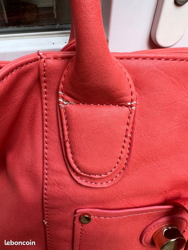 Sac à main femme rose corail - eleganci (image 6)
