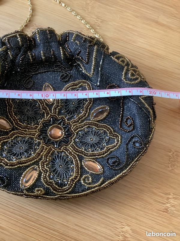 Sac à main vintage perles (image 9)