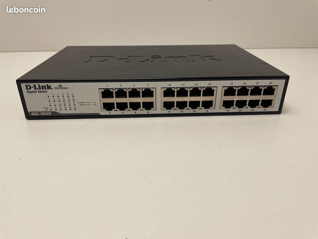 Switch D-LINK DGS-1024D- 24 ports Reconditionné, Bon état, Fonctionne ...