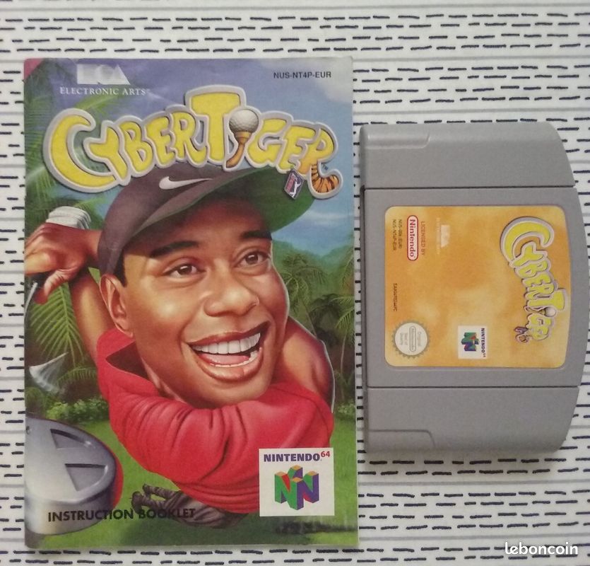 CyberTiger Cyber Tiger (jeu notice) Nintendo 64 Jeux vidéo