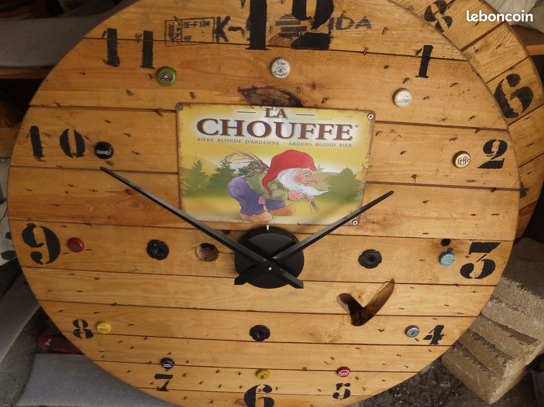 Horloge en bois touret (image 1)