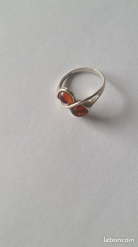 Bague en argent et Ambre magnifique (image 8)