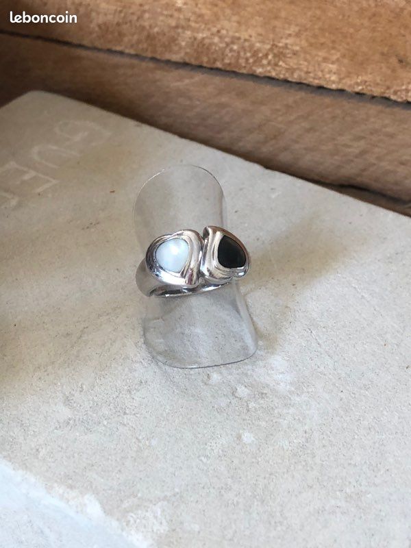 Bague argent bague original Yves Saint Laurent taille 53 soit 16,8mm (image 9)
