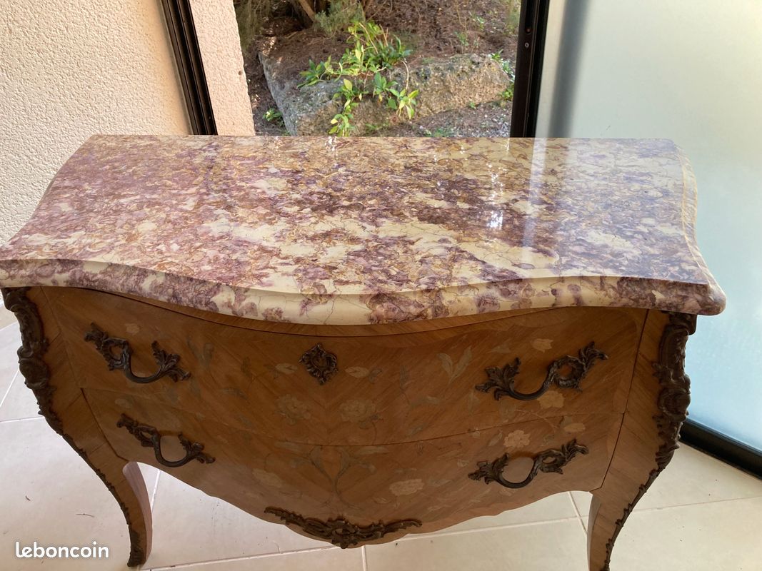 Ensemble louis xv commode et chevets (image 2)