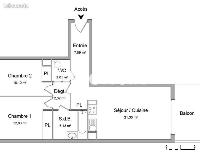 Appartement 3 pièces 62 m² · à Castanet-Tolosan · 62 m² · 772 €/mois