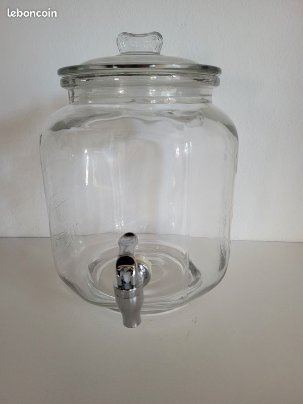 Bocal en verre avec robinet (image 1)