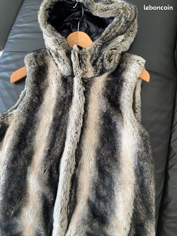 Oakwood Veste A Poil Sans Manche Veste Sans Manches Gilet Fourrure