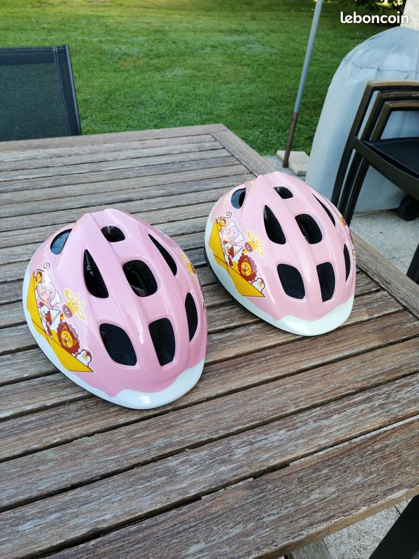 2 casques enfant 46 53 cm décathlon rose (image 2)
