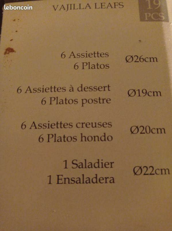 Service de vaisselle neuf (image 2)