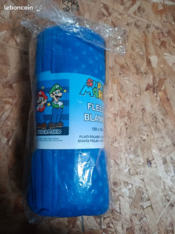 Plaid Mario et Luigi 120x150 (image 1)