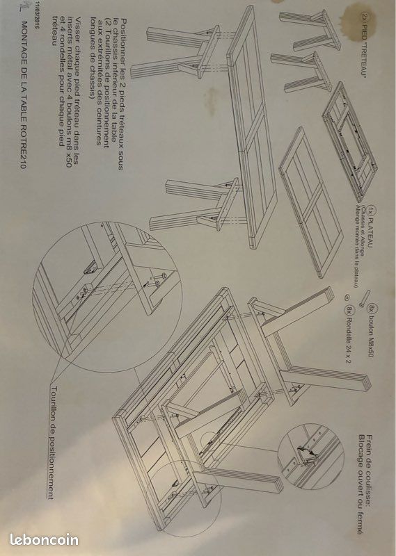 Table chêne véritable Seron marque française (image 8)