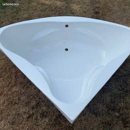 Baignoire d'angle résine polyester (image 2)