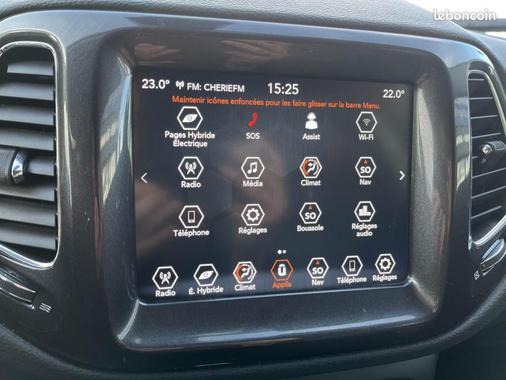 JEEP COMPASS 1.3 GSE T4 - 190 - BVA 4xe eAWD moteur neuf (image 16)