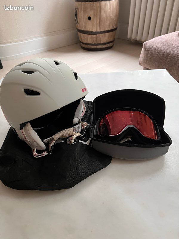 Lot casque et masque de ski femme Sport Plein air