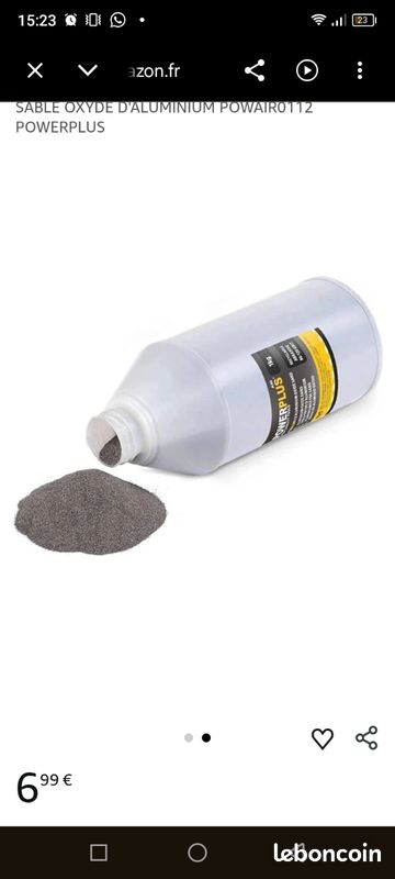 3 bouteilles, Sable pour sablage meuble, bibelots etc (image 2)