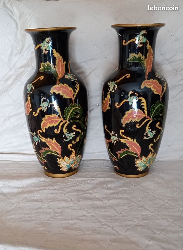 Ancien grand deux vase de vintage (image 1)