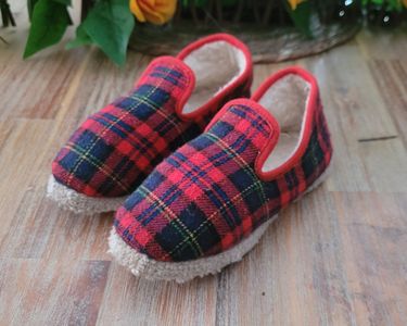 Charentaises Enfant Tradition Rouge – Fabrication Française – 28