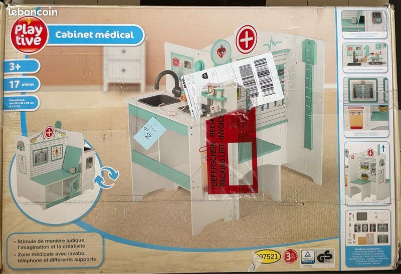 Mamabrum Coffret Médecin XXL En Bois – Hôpital Jouet Avec Accessoires Réalistes | Jeu De Rôle Dès 3 Ans | Développe L’imagination Et La Motricité | Cabinet Médical Complet